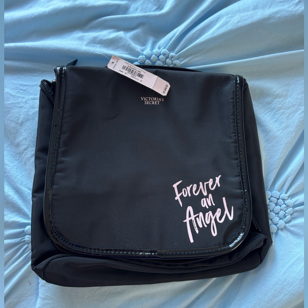 Victoria's Secret Black Cosmetic Bag - Forever an Angel